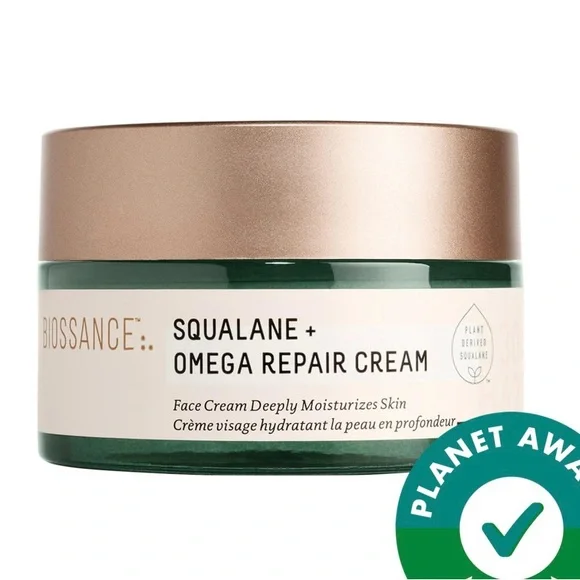NIB RETAILS $60 50ml 1.69 oz Biossance Squalane + Omega Repair Cream - Picture 2 of 6